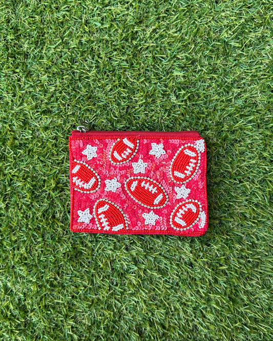 End Zone Coin Purse - Red