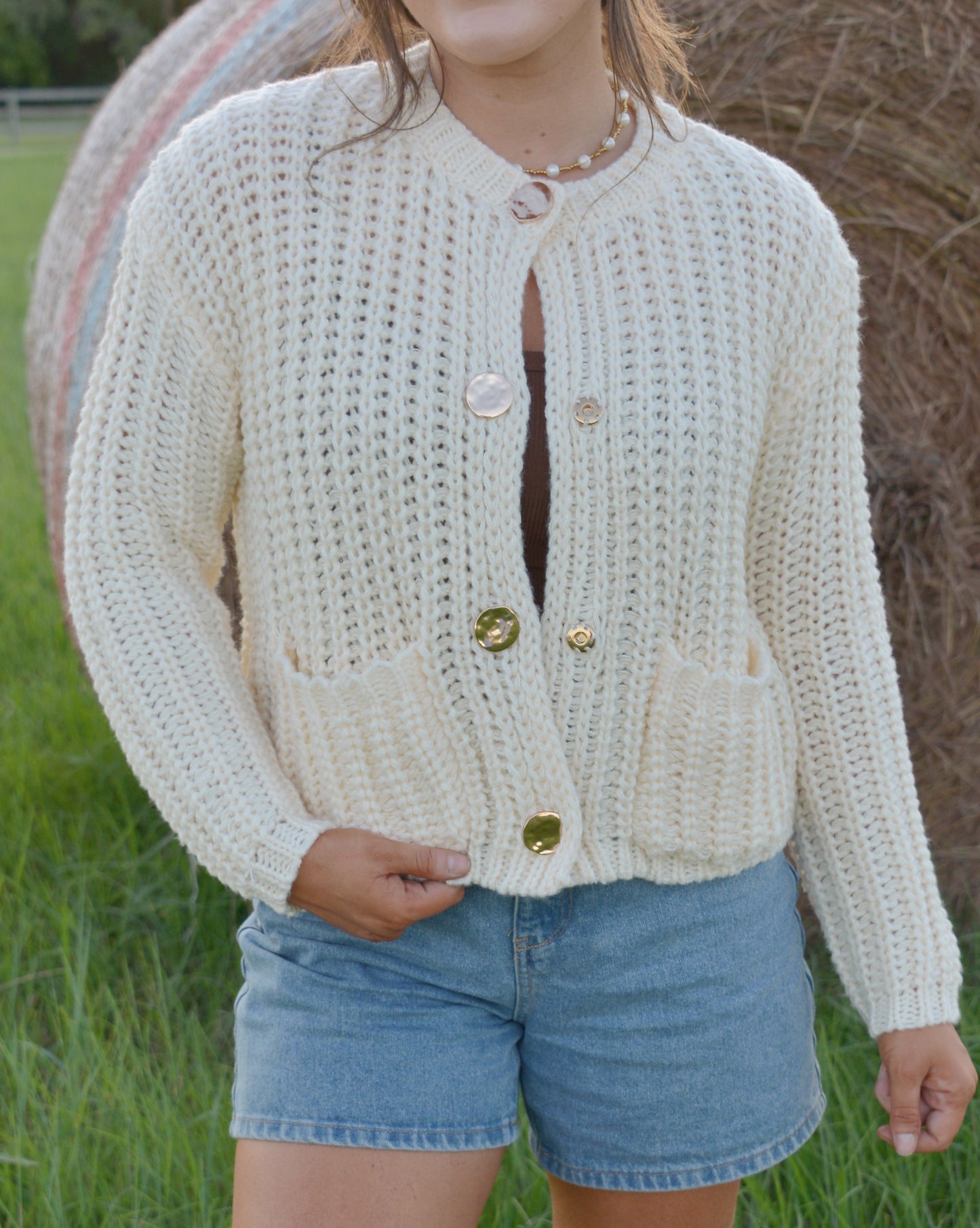 Oatmeal Cream Chunky Knit