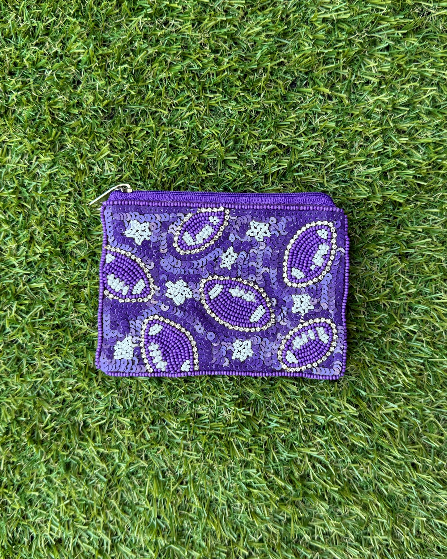 End Zone Coin Purse - Purple