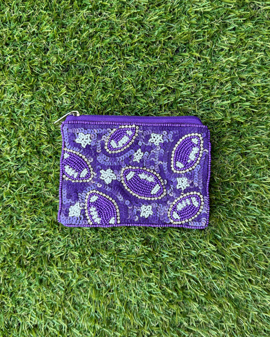 End Zone Coin Purse - Purple