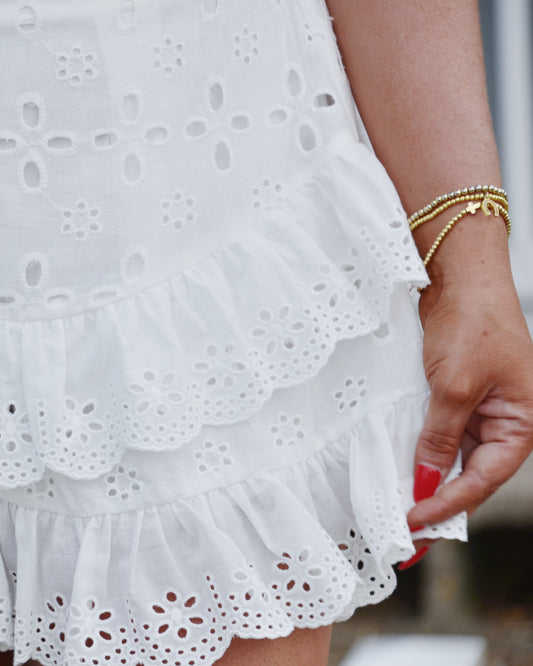 Cotton Blossom Eyelet Skirt