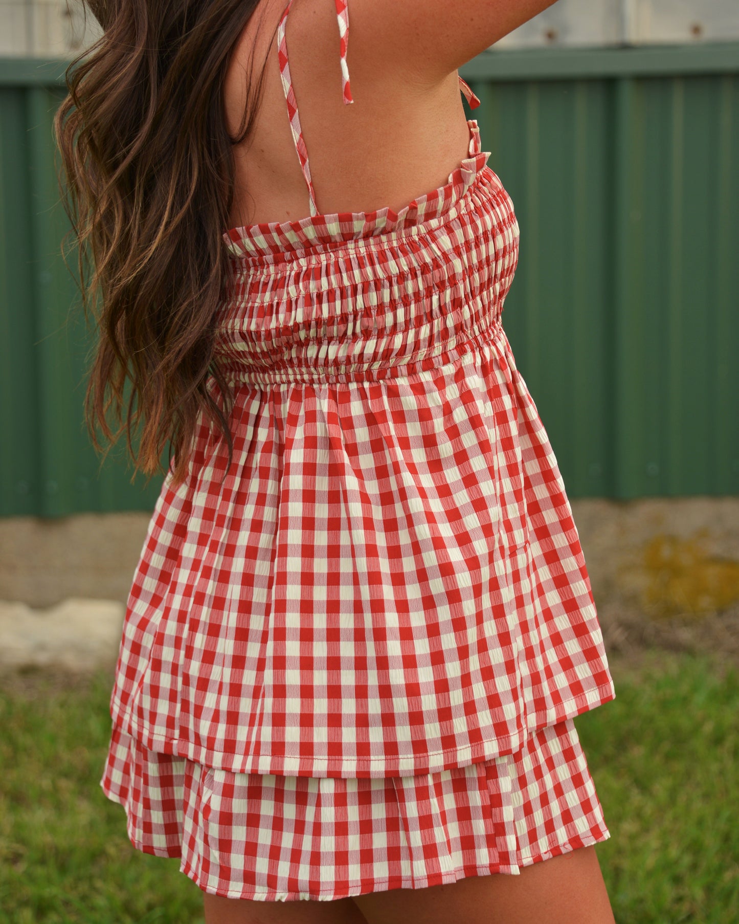 Cherry Cola Gingham Set