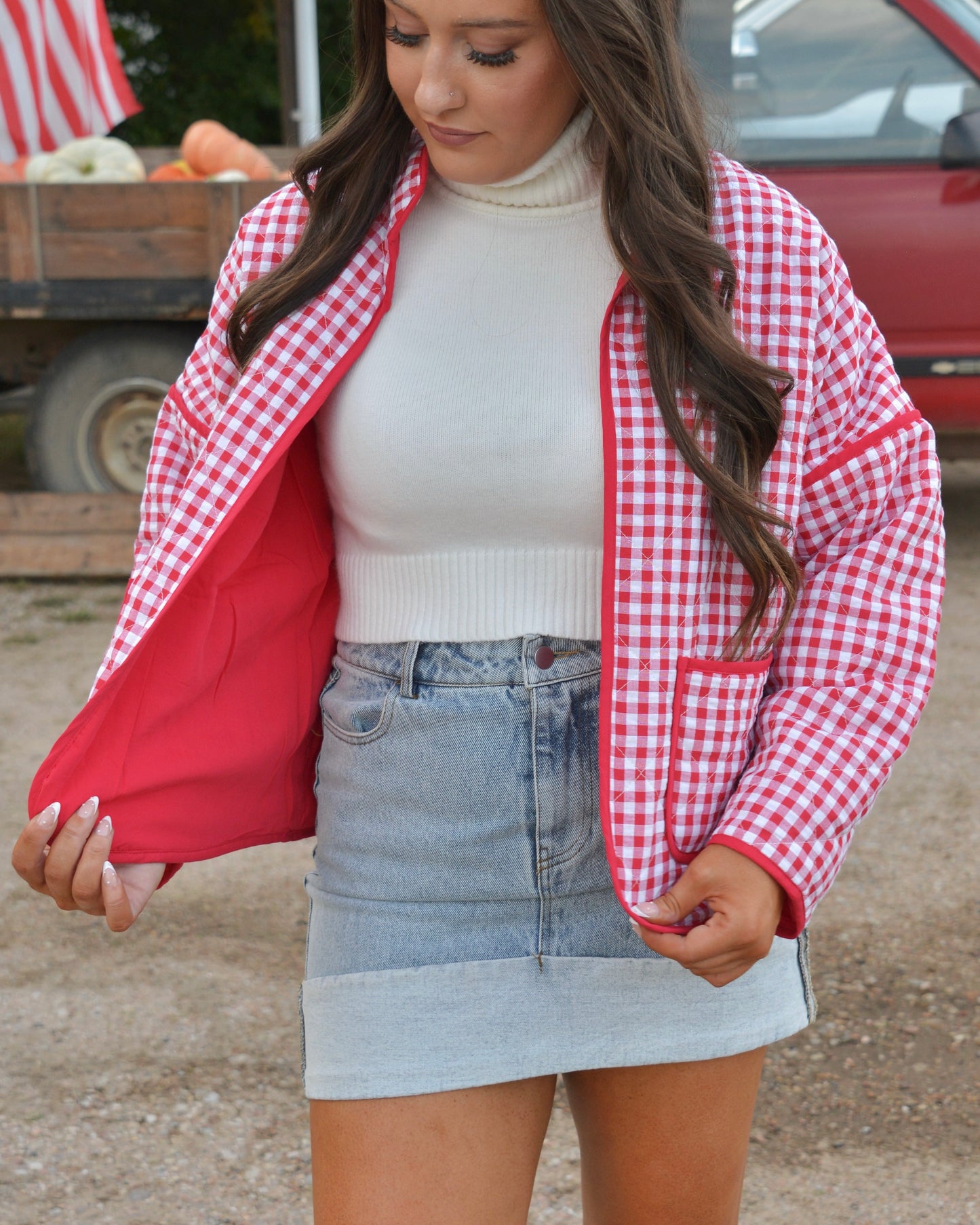 Honeycrisp Gingham Jacket