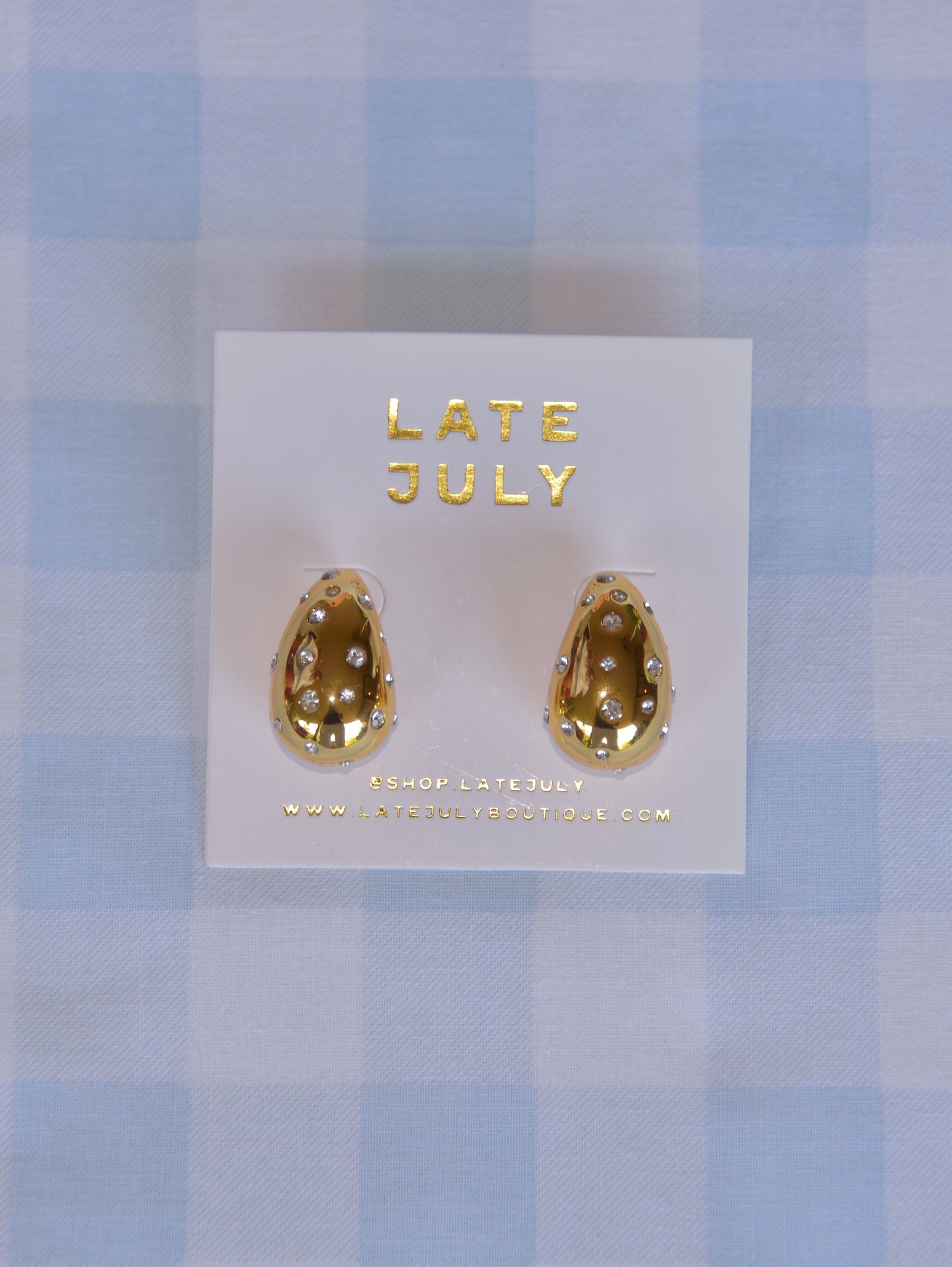 Starlit Tear Drop Earrings