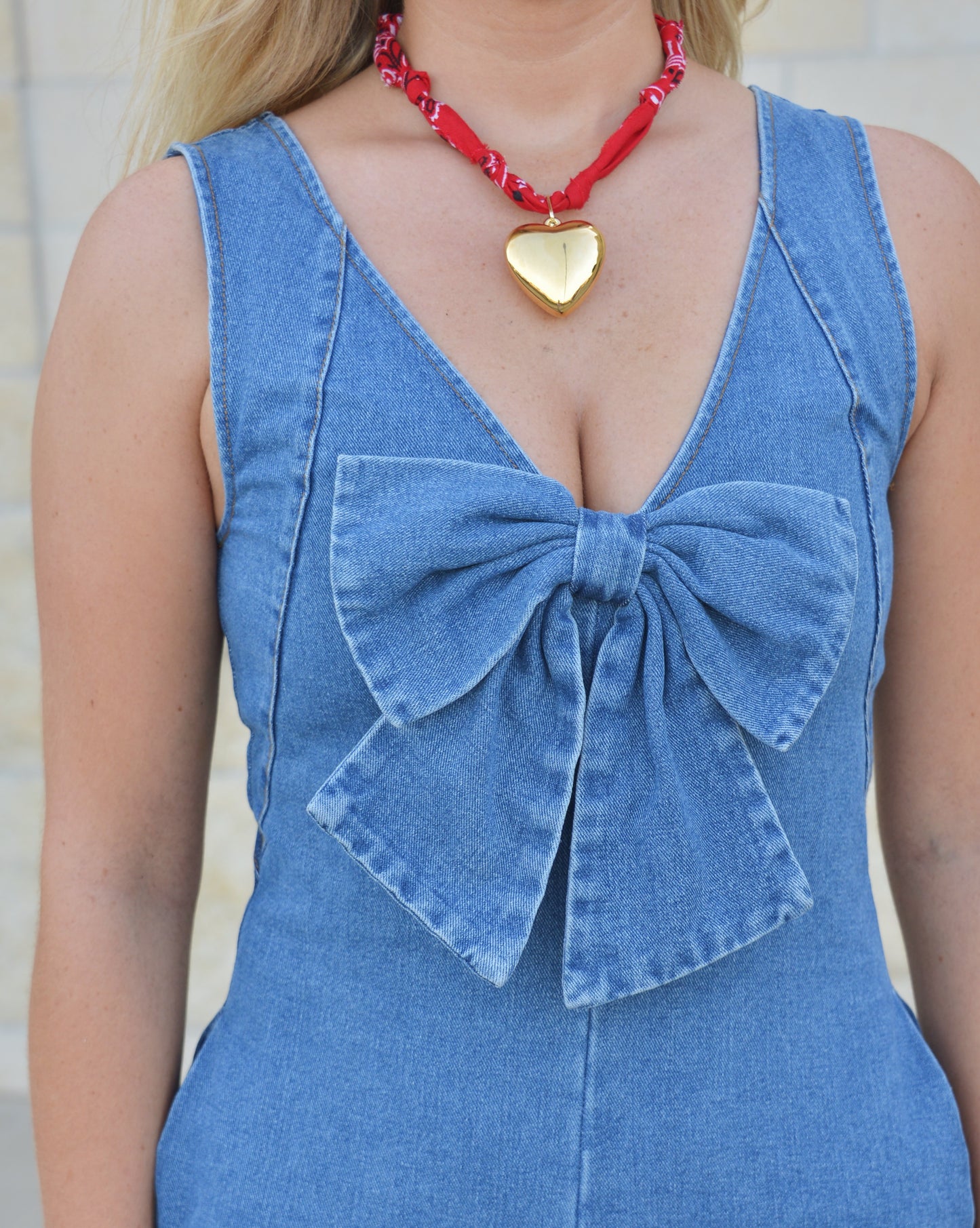 Blue Jean Blitz Romper