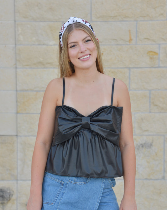 Gameday Glam Bow Top