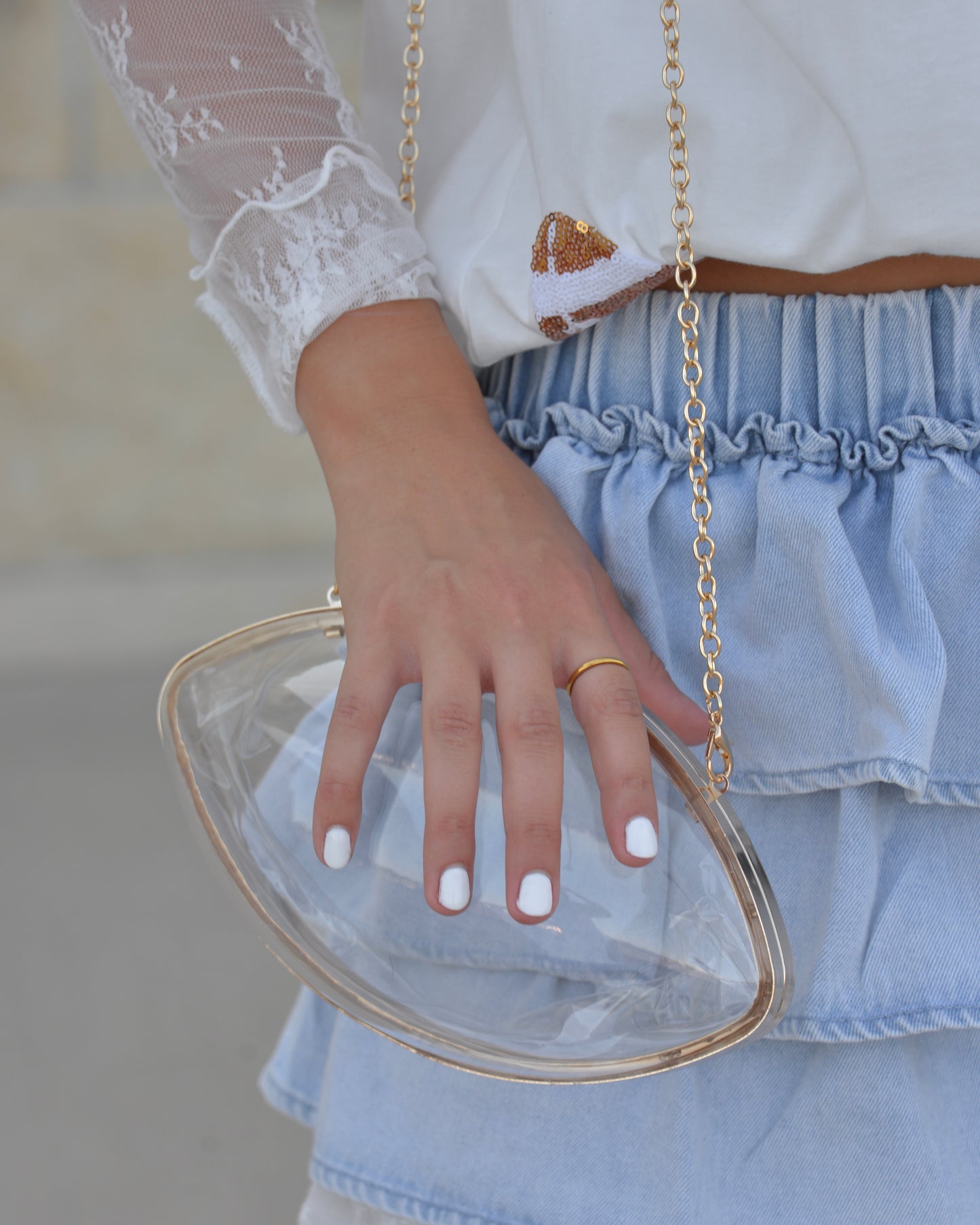 Clear to Cheer Purse