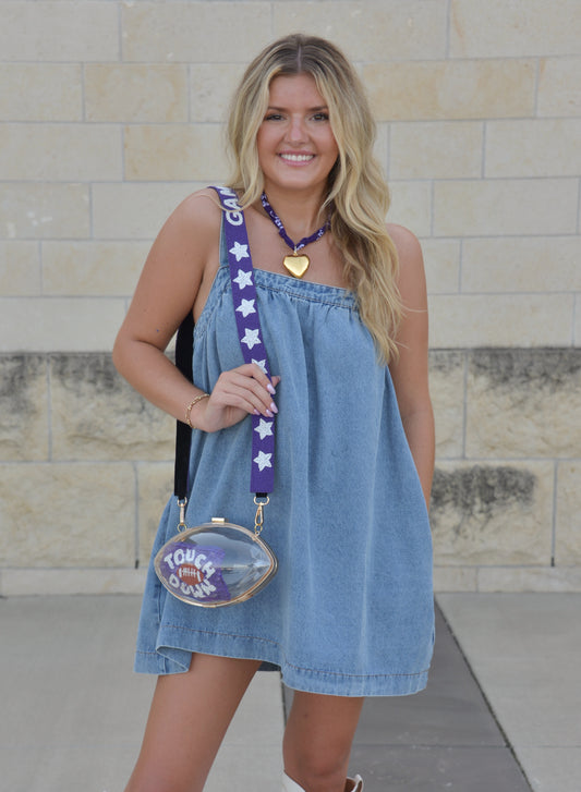 First Down Denim Dress