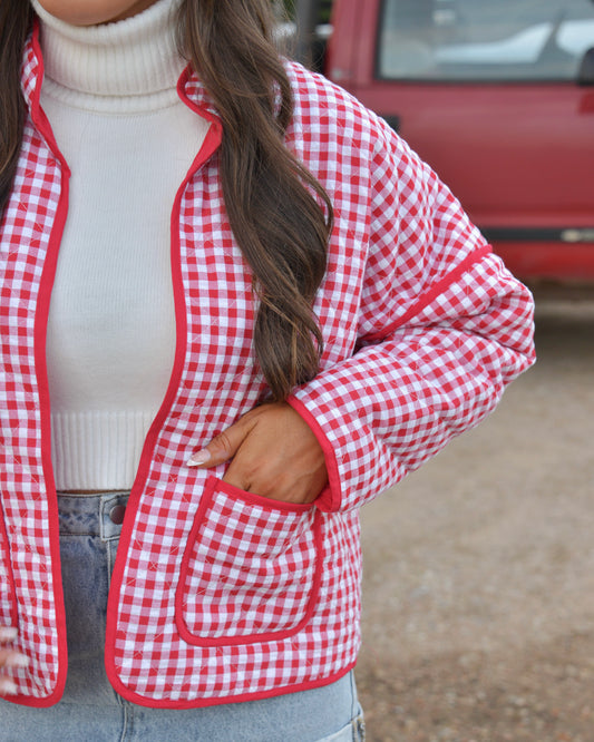 Honeycrisp Gingham Jacket