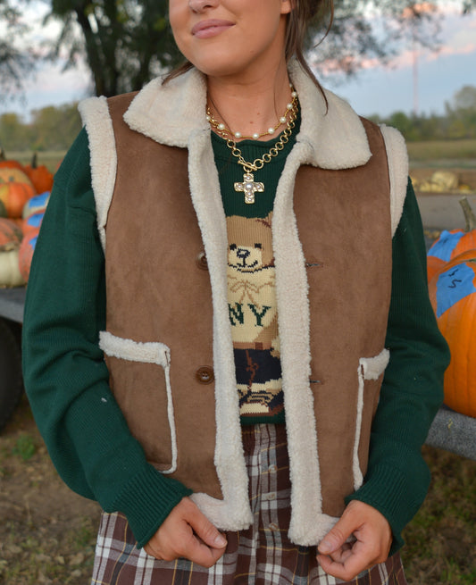 Barnwood Sherpa Vest