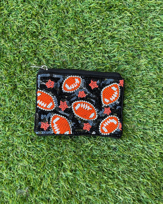 End Zone Coin Purse - Black