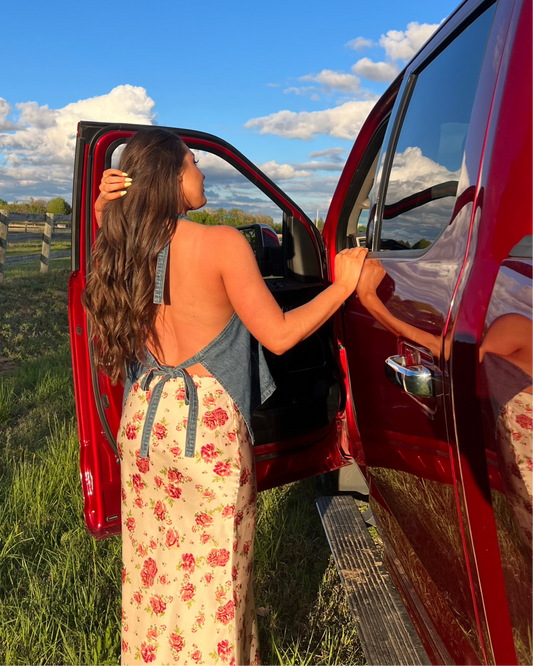 Mama Denim Halter Top