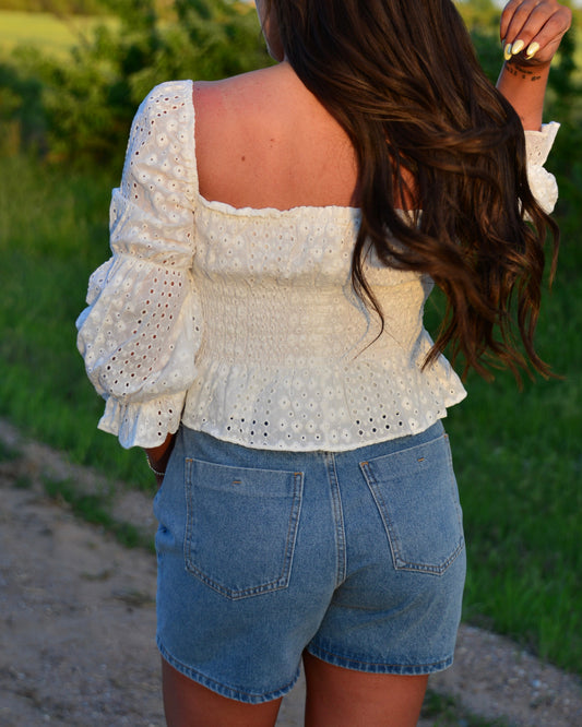 Daisy Darlin' Eyelet Blouse
