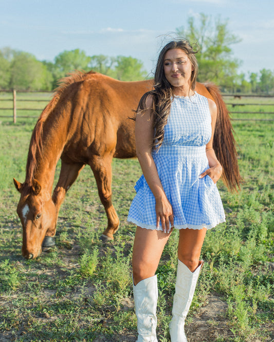 The Wilhelmina Gingham Romper