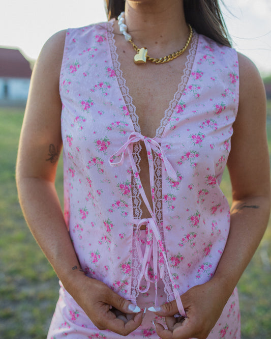 The Maybelle Satin Vest