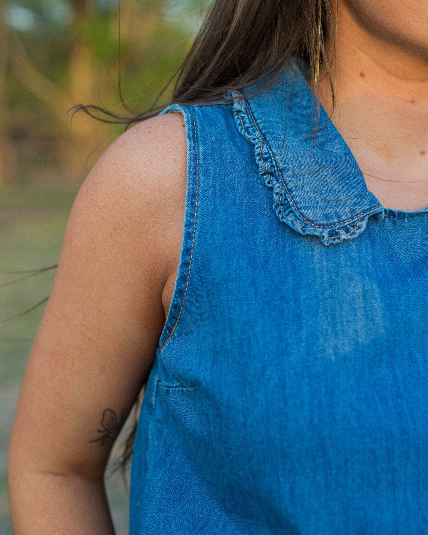 The Bonnie Denim Top