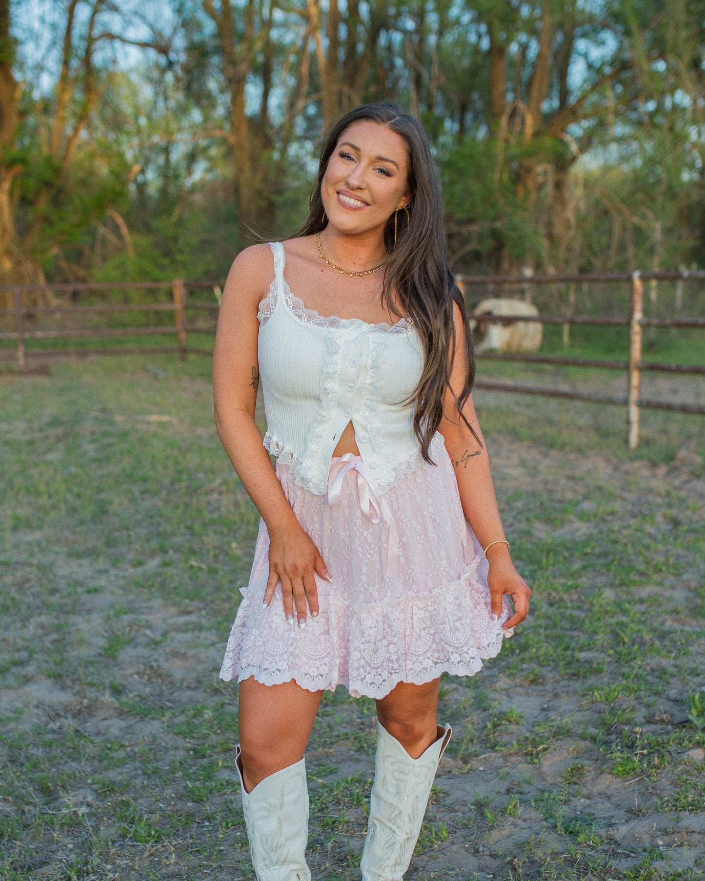 The Sutton Lace Tank