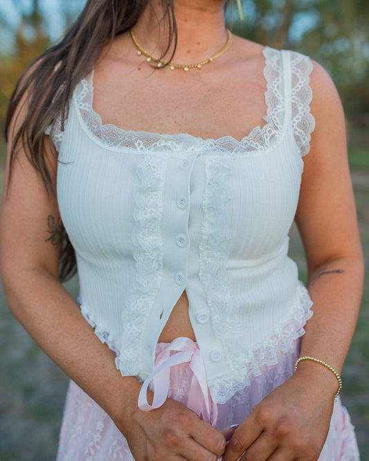 The Sutton Lace Tank