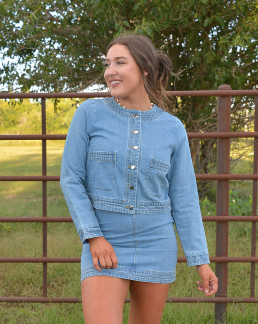 Autumn Skies Denim Jacket