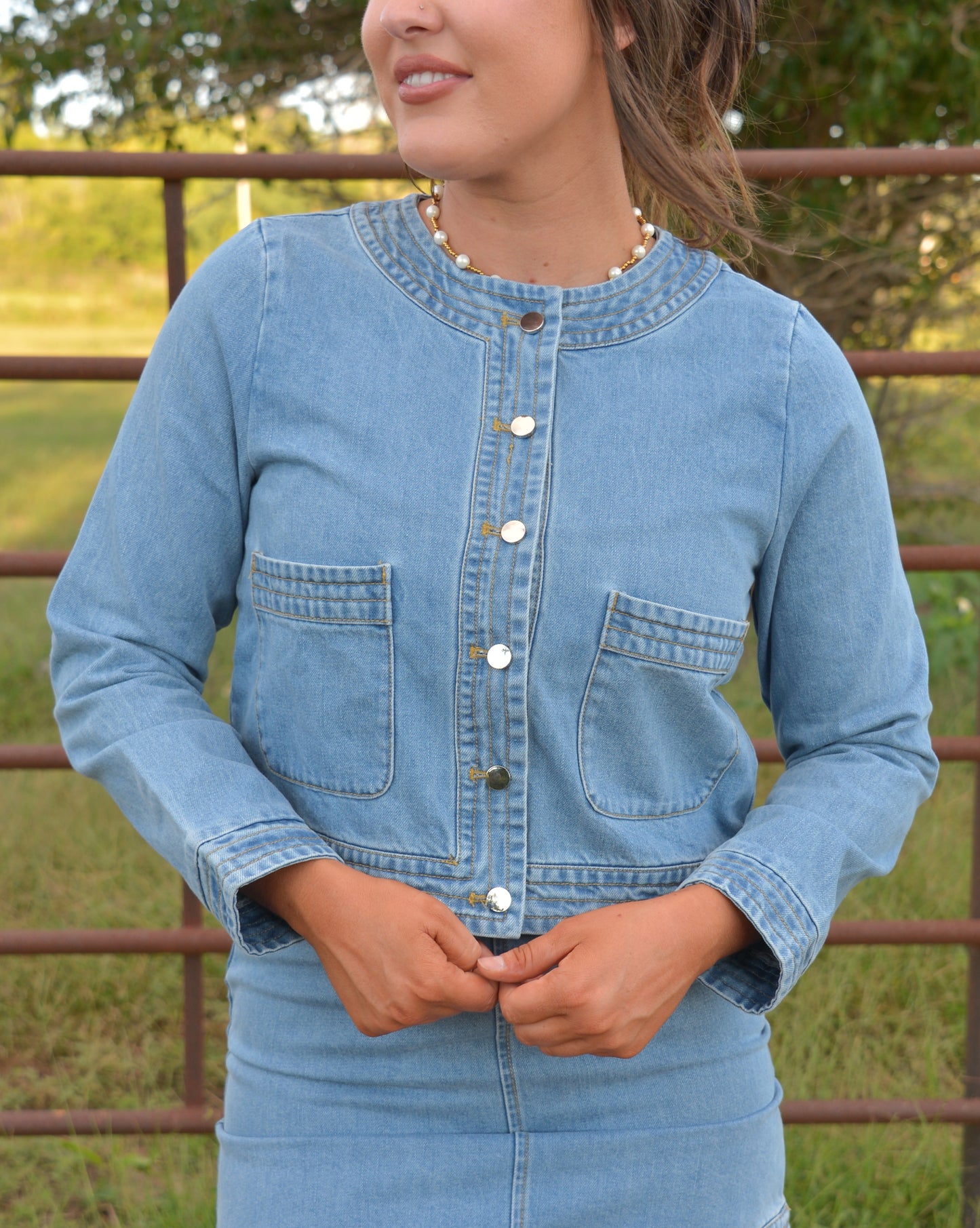 Autumn Skies Denim Jacket
