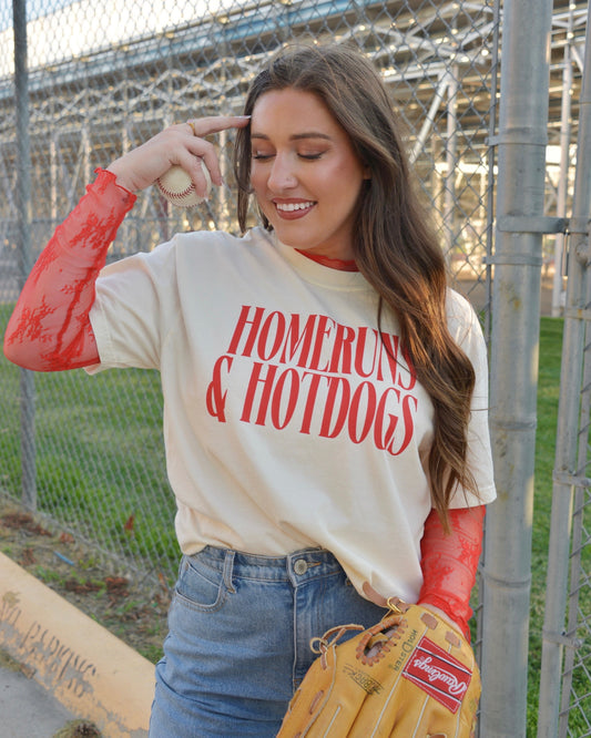 Homeruns & Hotdogs Tee
